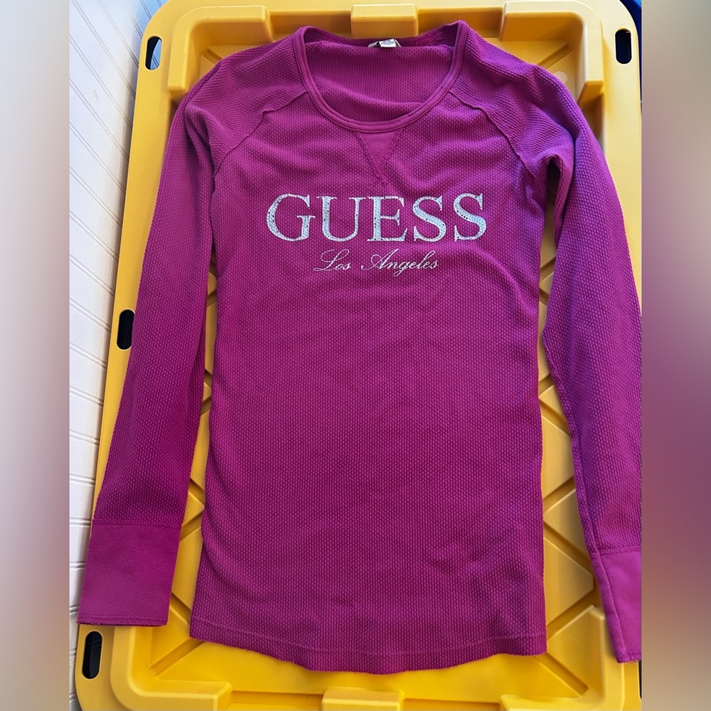 Guess long sleeve shirt size medium
